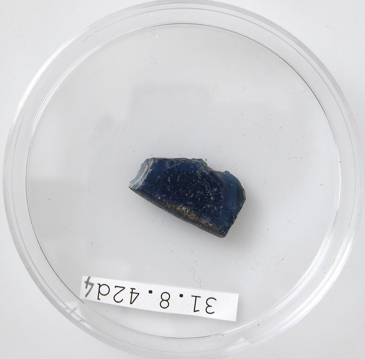 Glass Fragment, Glass (blue), Coptic 