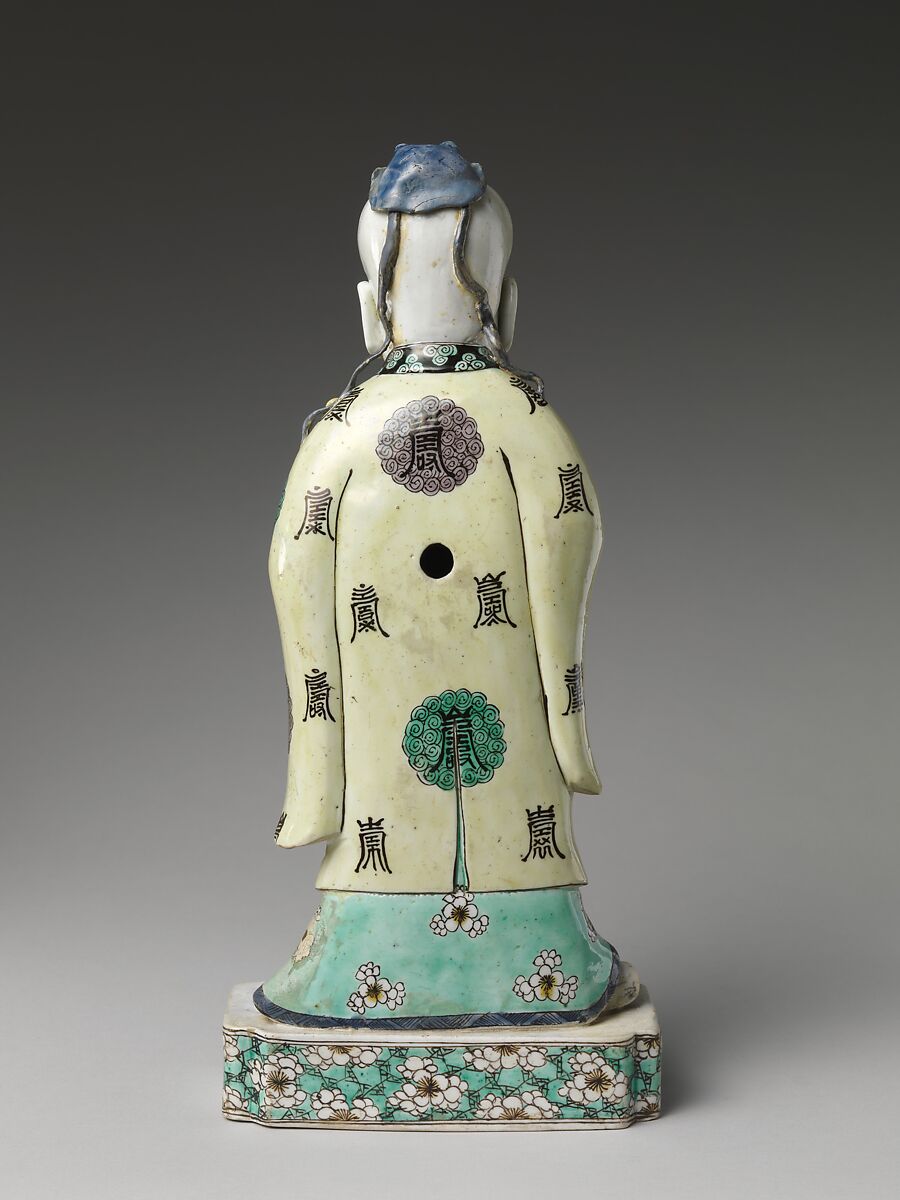 God of Longevity (Shoulao), Porcelain painted in overglaze polychrome enamels and gold (Jingdezhen ware), China