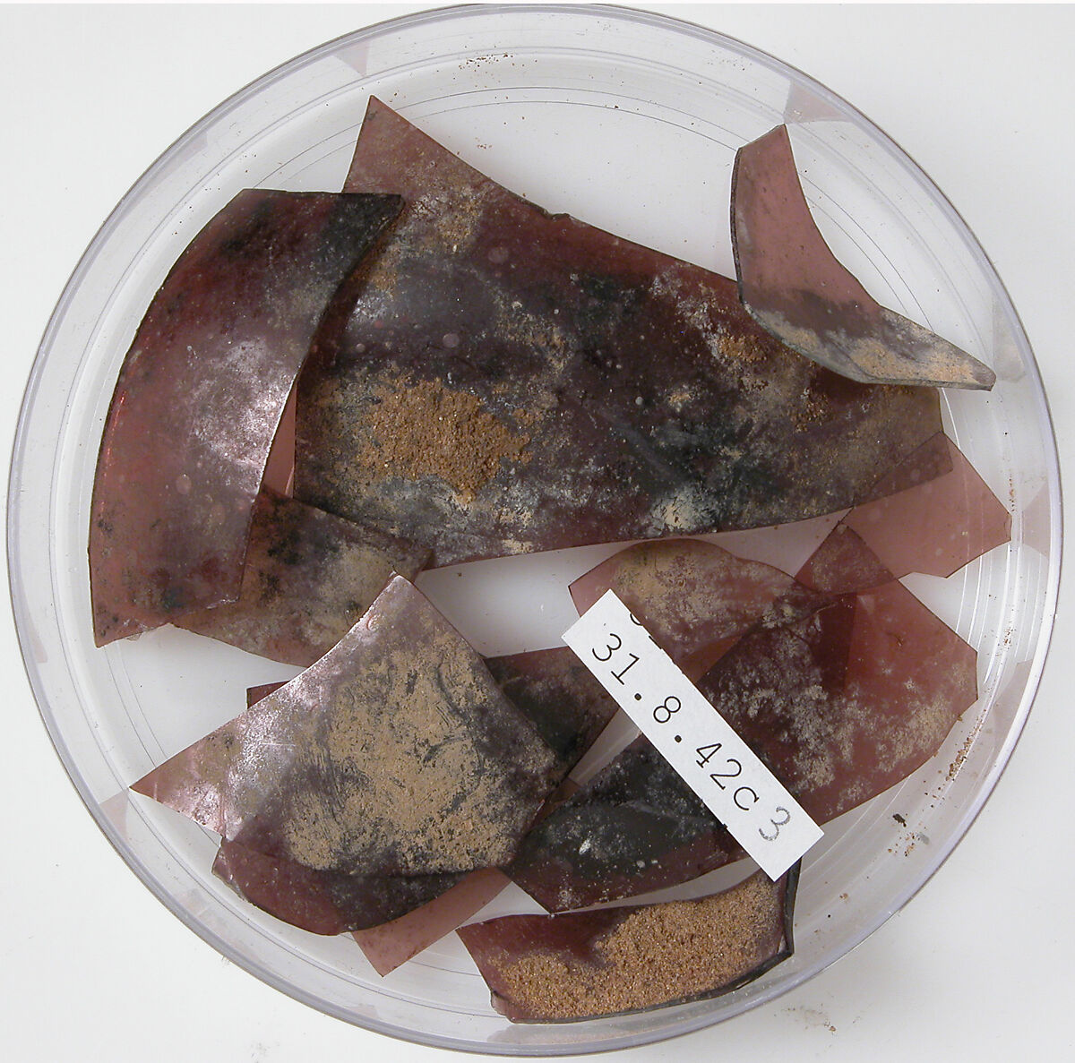 Glass Fragments, Glass (purple), Coptic 