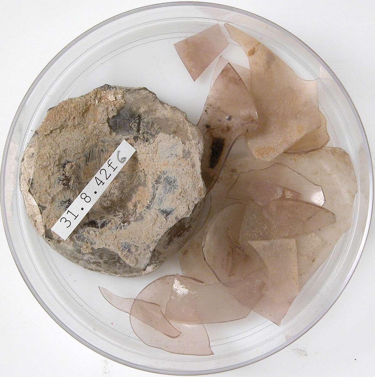 Glass Fragments, Glass (pink), Coptic 