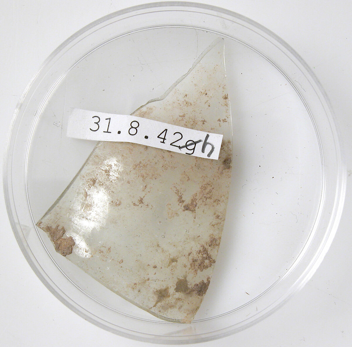 Glass Fragment, Glass (clear), Coptic 