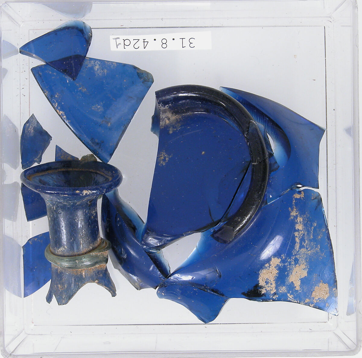 Glass Fragments, Glass (blue), Coptic 