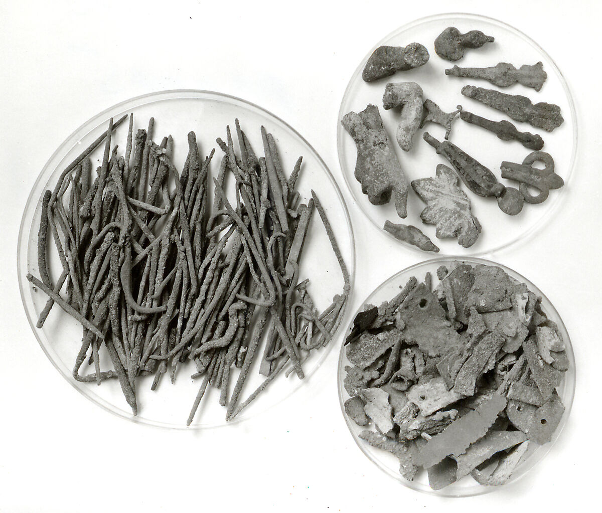 Pin, Wire and Nail Fragments, Copper alloy, Coptic