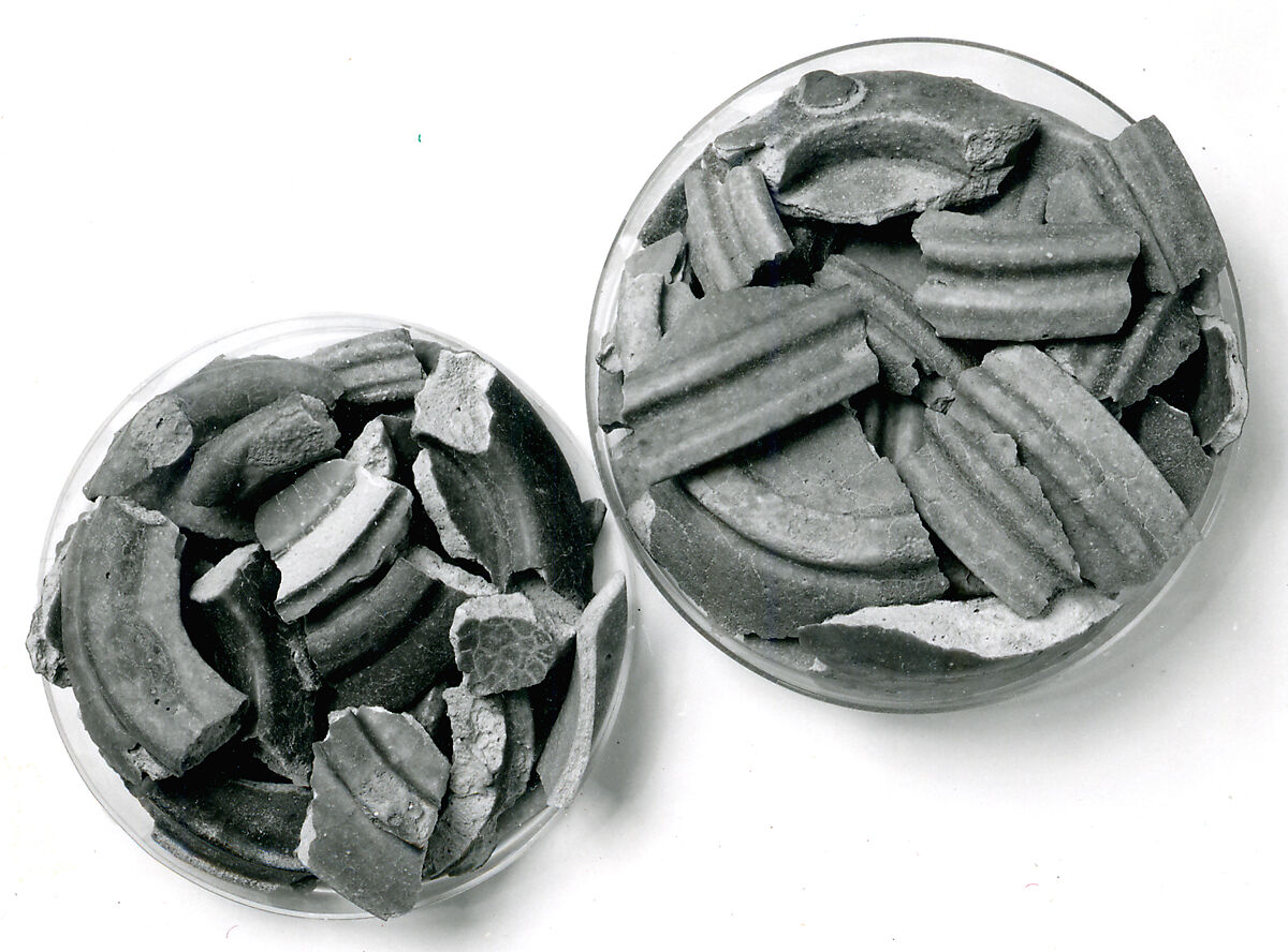 Vessel Fragments, Earthenware, glazed (faience), Coptic