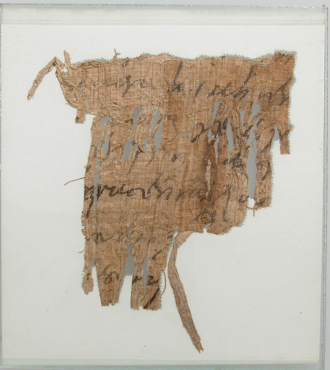 Papyrus Fragment of a Letter, Papyrus and ink, Coptic