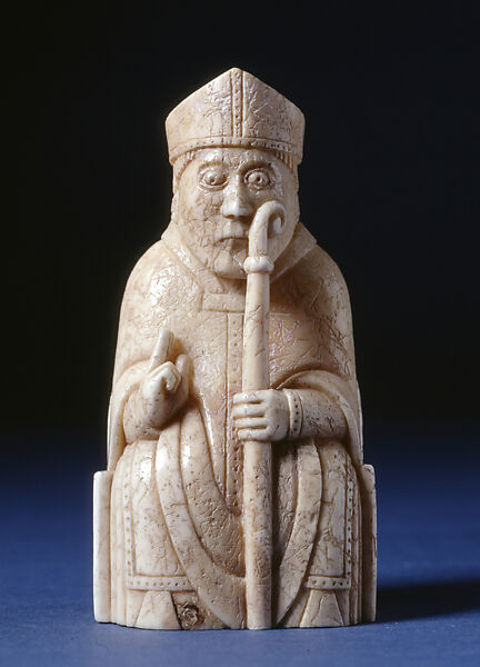 Bishop, Walrus ivory, Scandinavian 