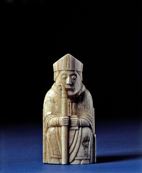 Bishop, Walrus ivory, Scandinavian 
