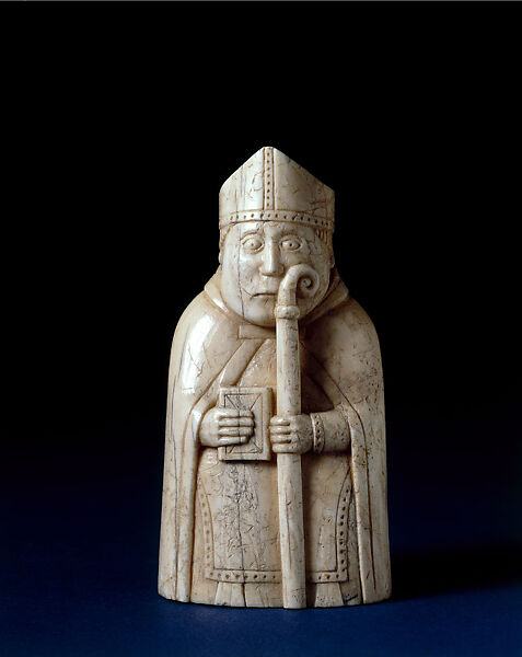 Bishop, Walrus ivory, Scandinavian 