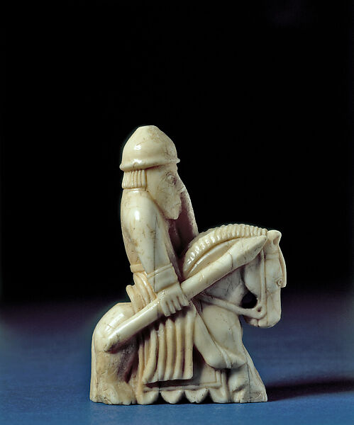 Knight, Walrus ivory, Scandinavian 