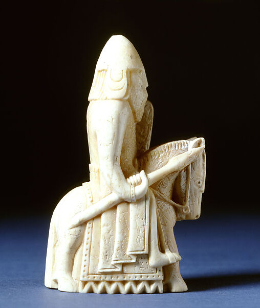 Knight, Walrus ivory, Scandinavian 