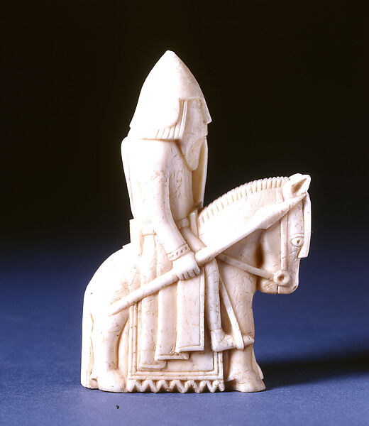 Knight, Walrus ivory, Scandinavian 