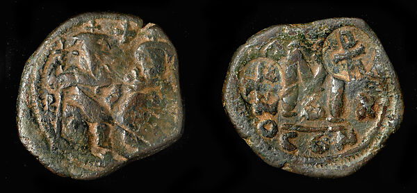 Countermarked Follis of Heraclius, Copper 