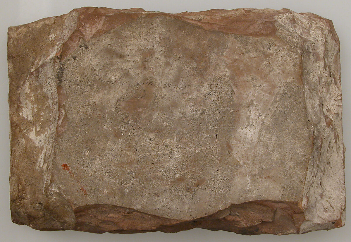 Tile with the Heraldic device of the Nasrid kings, Earthenware, impressed and glazed, Spanish