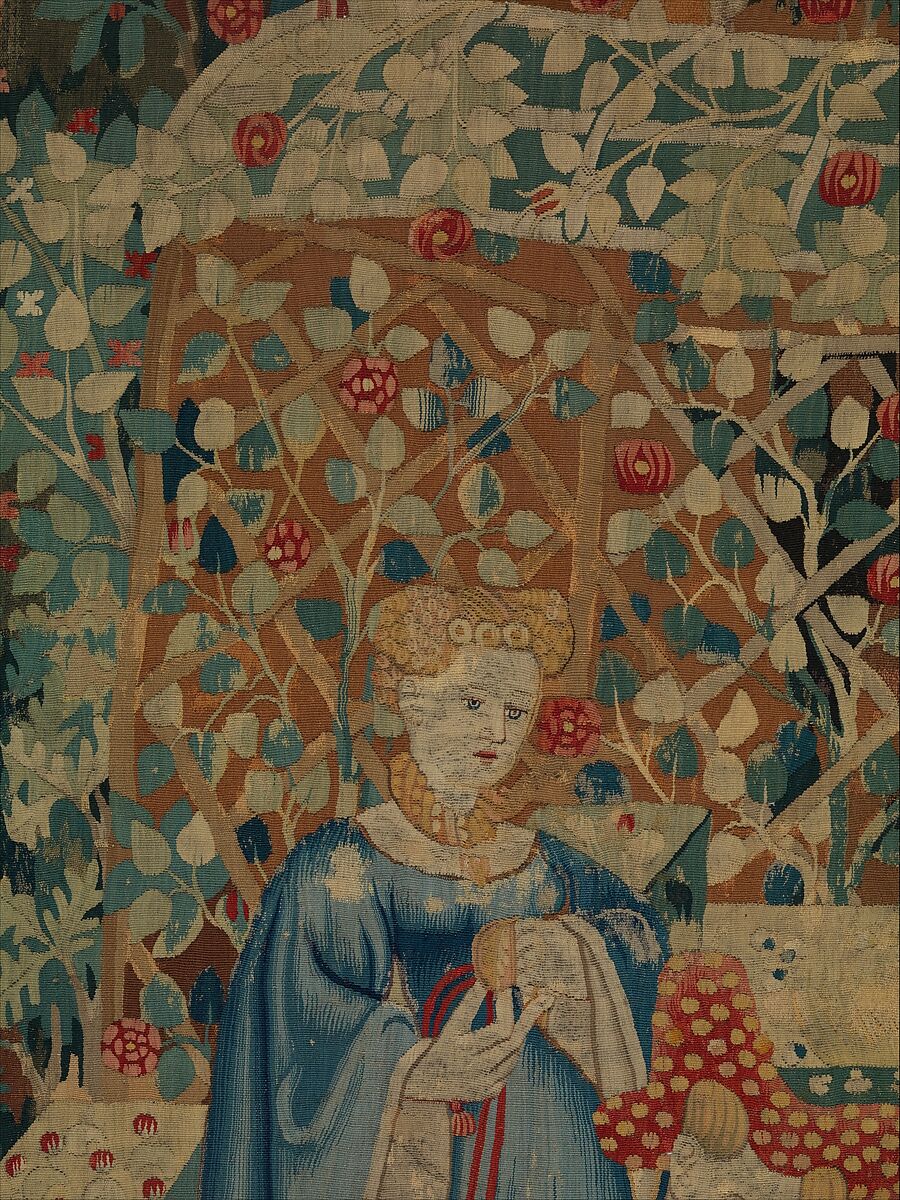 The Falcon's Bath, Tapestry with wool warp and wool wefts, South Netherlandish