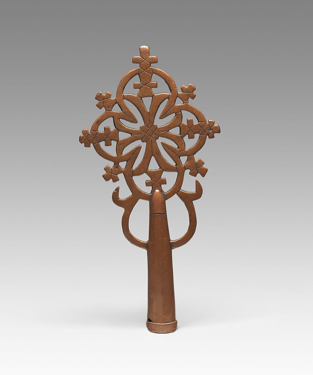 Processional Cross, Copper alloy, Ethiopian 