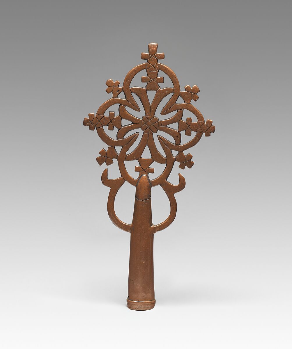 Processional Cross, Copper alloy, Ethiopian