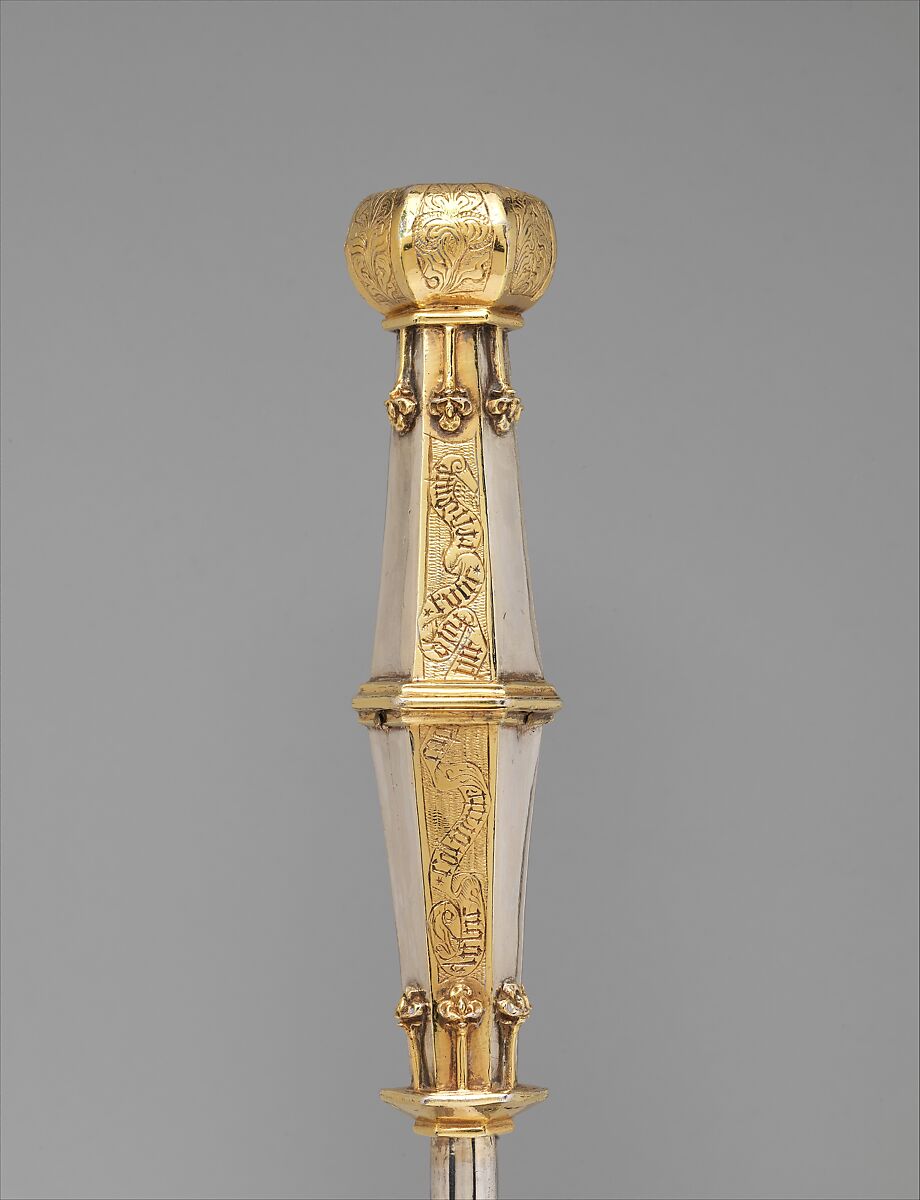 University Scepter, Silver and silver gilt on an iron core, North German