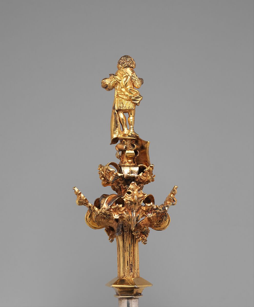 University Scepter, Silver and silver gilt on an iron core, North German