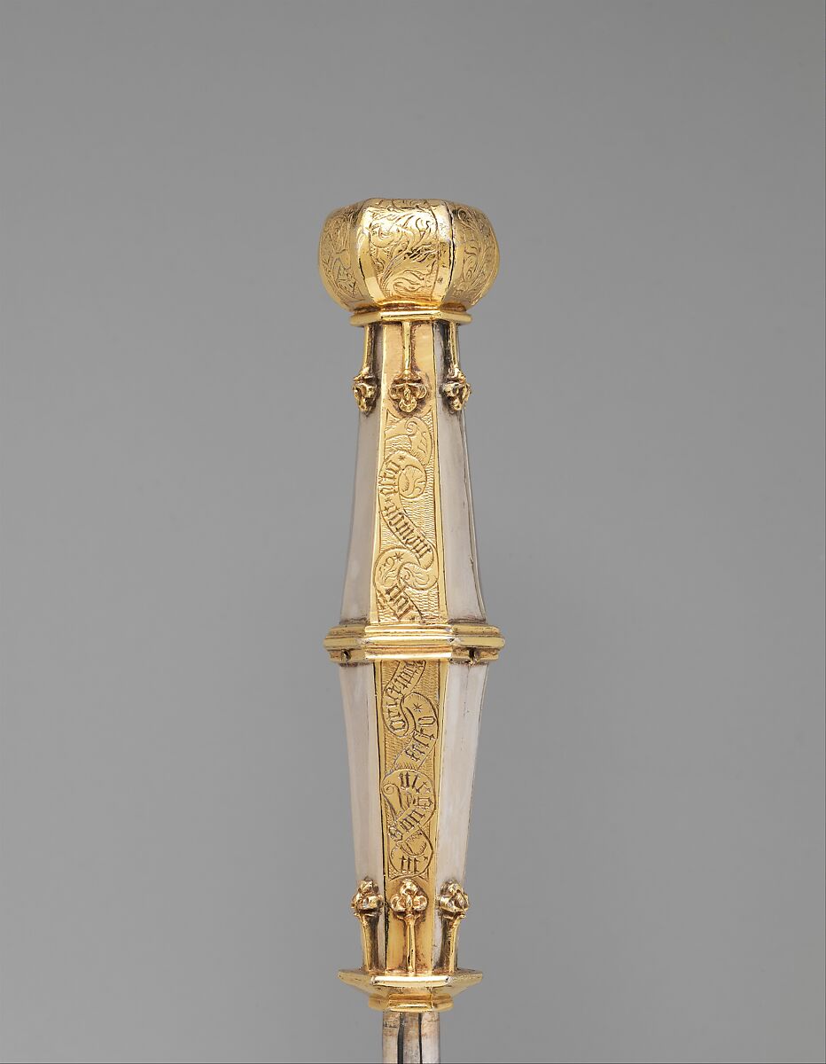 University Scepter, Silver and silver gilt on an iron core, North German