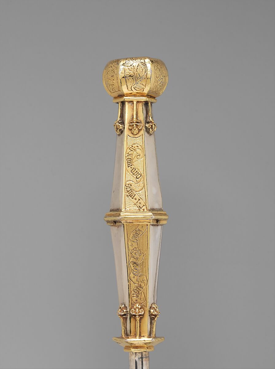 University Scepter, Silver and silver gilt on an iron core, North German