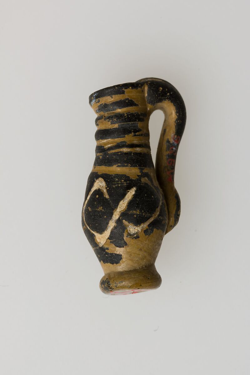 Pendant, vase, Glass, Egyptian possibly 