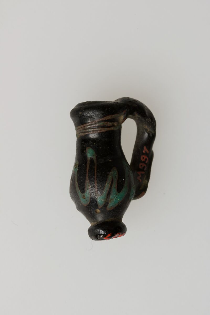 Pendant, vase, Glass, Egyptian possibly 
