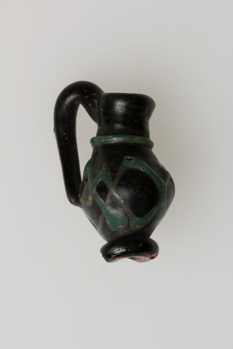 Pendant, vase, Glass, Egyptian possibly