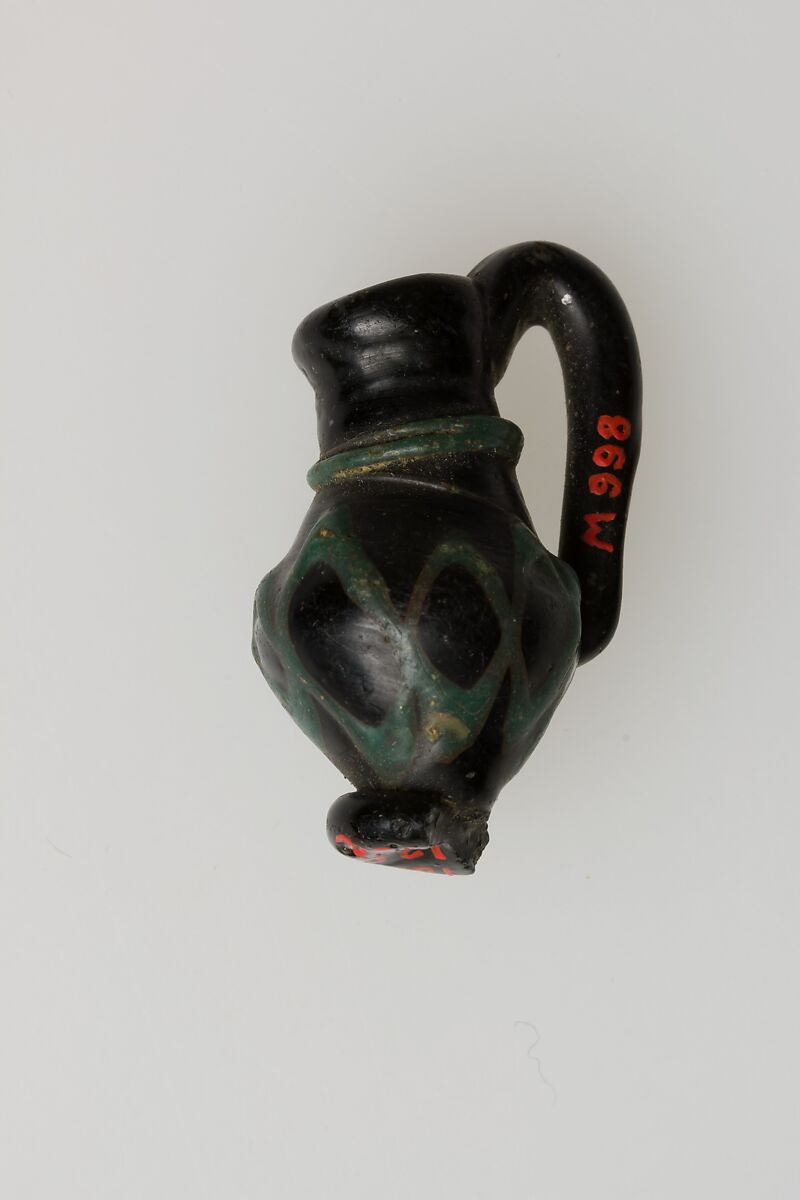 Pendant, vase, Glass, Egyptian possibly 