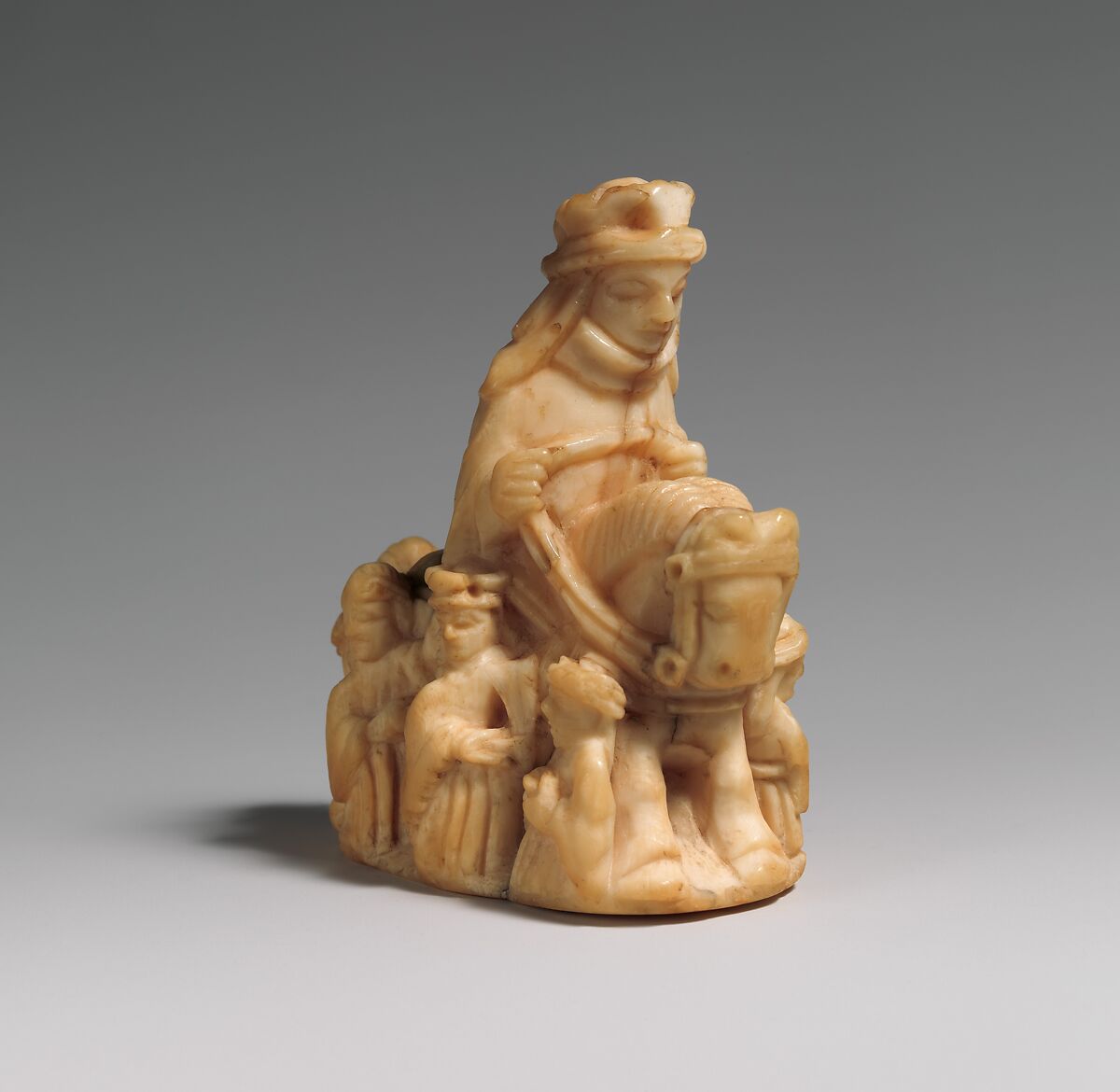 Queen Chess Piece, Whale ivory, Scandinavian