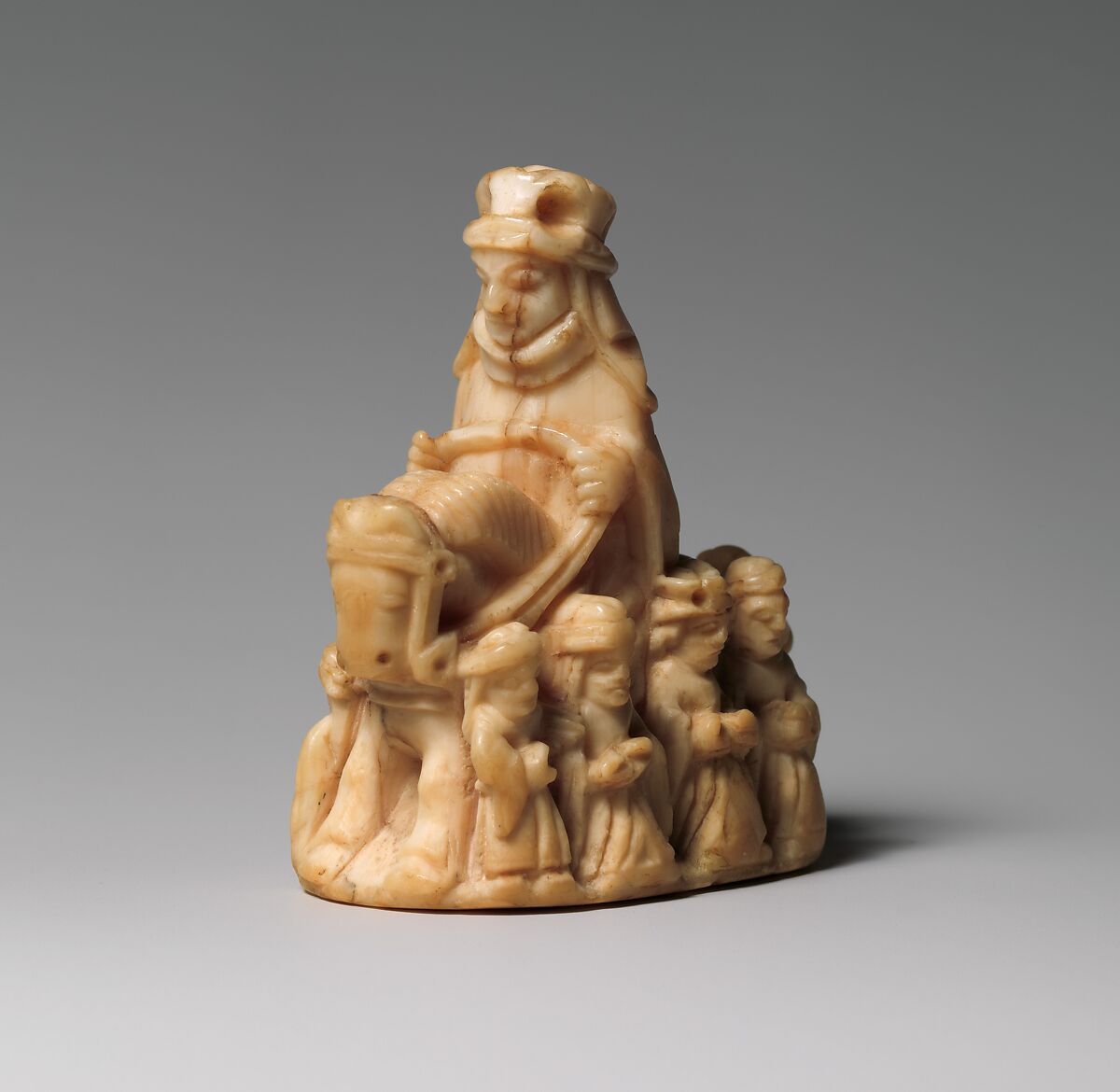 Queen Chess Piece, Whale ivory, Scandinavian 