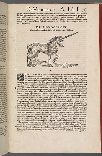 Historiae animalium (Histories of the Animals), Conrad Gesner (Swiss, Zurich 1516–1565 Zurich), Woodcut in printed book, Swiss (Zurich) 