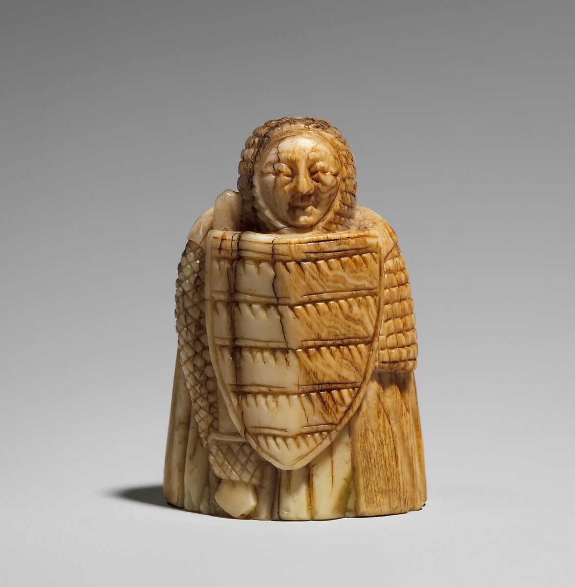 Rook or Pawn Chess Piece, Whale ivory, Scandinavian