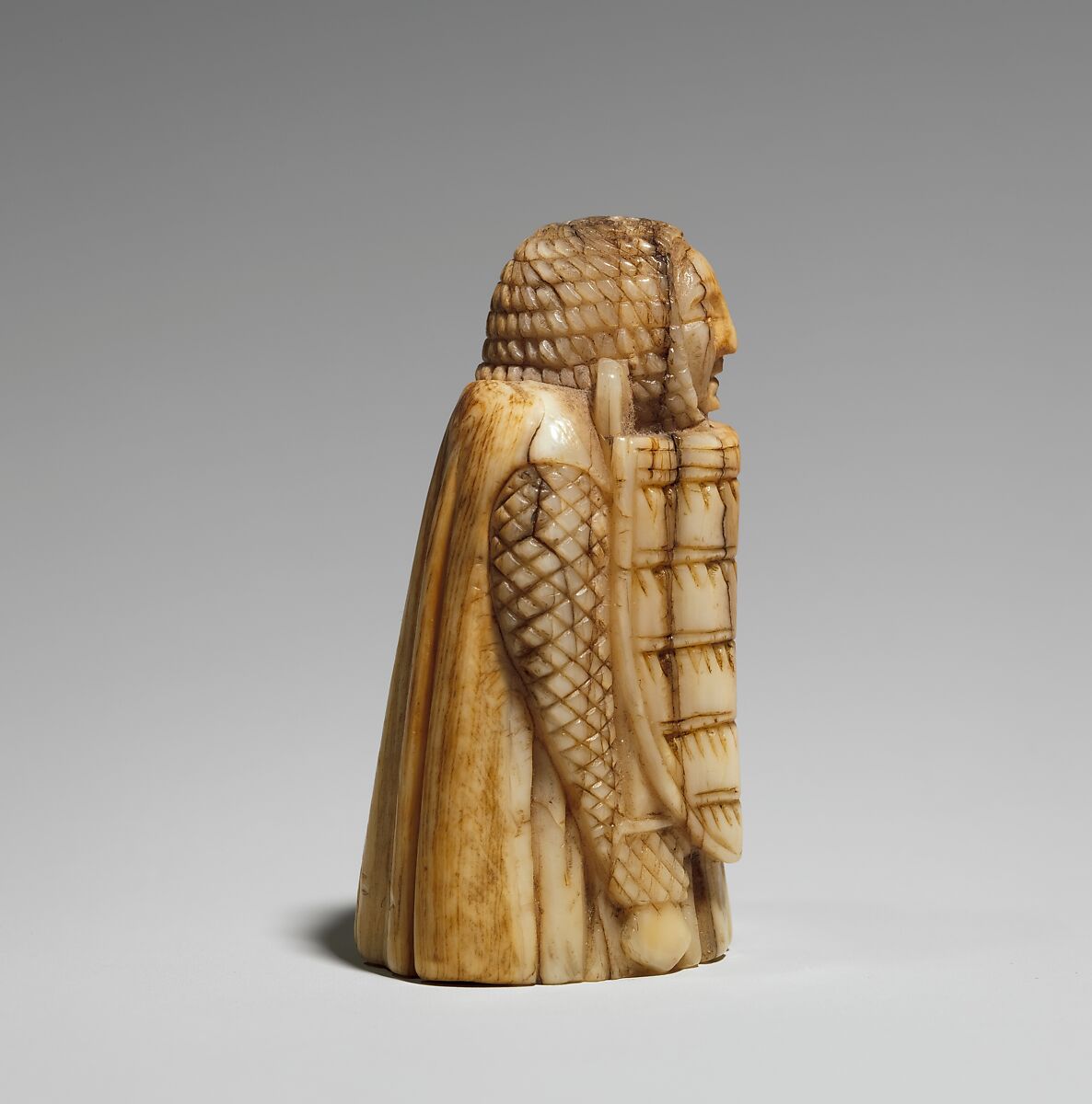 Rook or Pawn Chess Piece, Whale ivory, Scandinavian