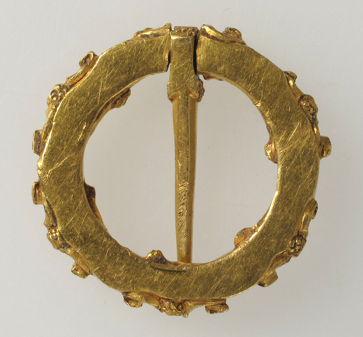 Ring Brooch, Gold, sapphire, garnet, British or French