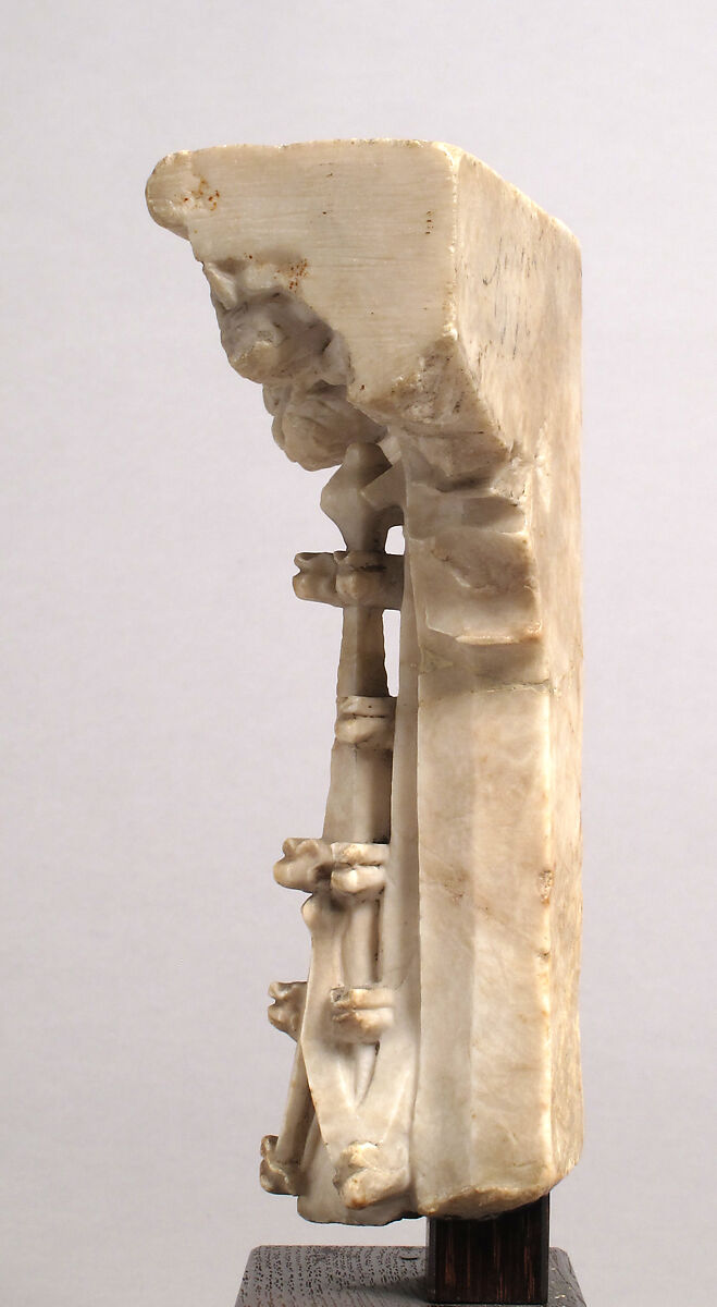 Fragment from the Tomb of John the Fearless and Margaret of Bavaria, Duke and Duchess of Burgundy, Jean de la Huerta (Spanish, 1413–62 ?), Alabaster, French