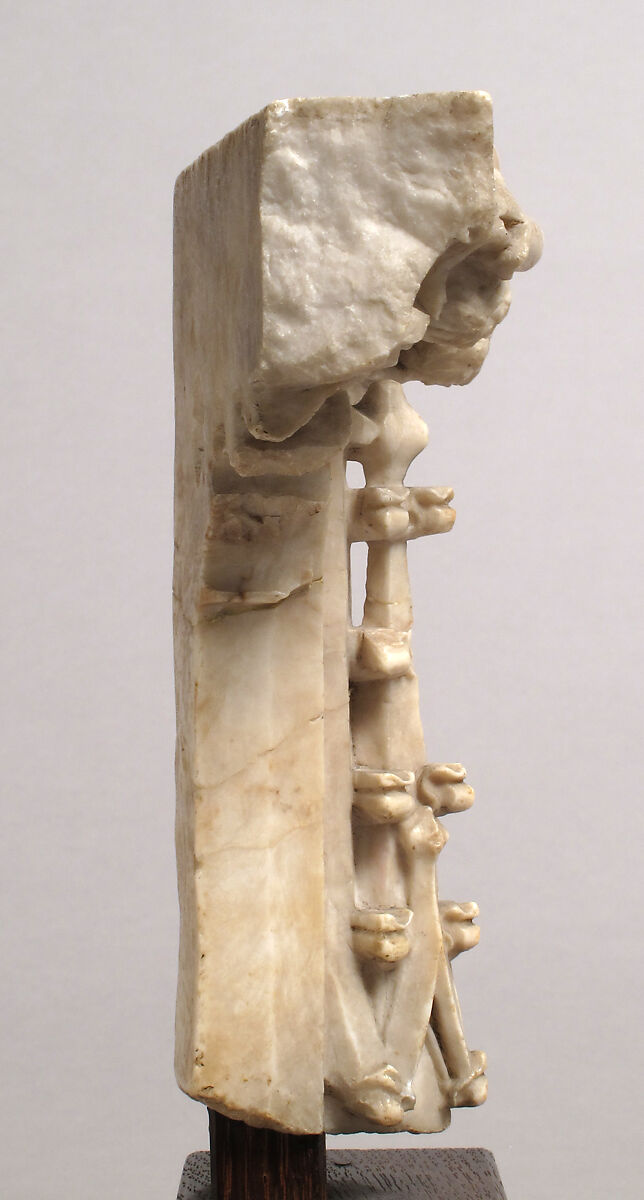 Fragment from the Tomb of John the Fearless and Margaret of Bavaria, Duke and Duchess of Burgundy, Jean de la Huerta (Spanish, 1413–62 ?), Alabaster, French