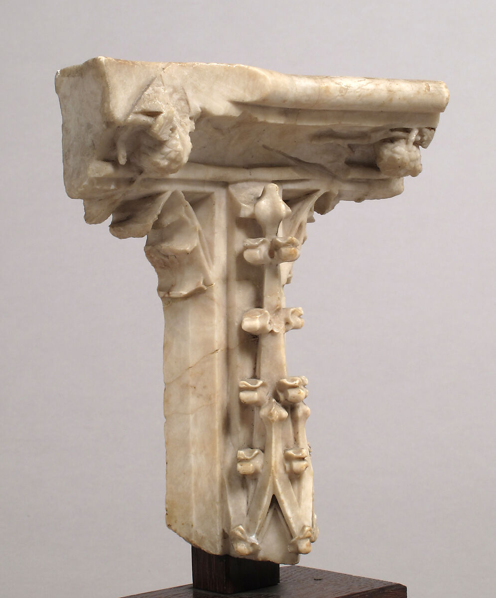 Fragment from the Tomb of John the Fearless and Margaret of Bavaria, Duke and Duchess of Burgundy, Jean de la Huerta (Spanish, 1413–62 ?), Alabaster, French