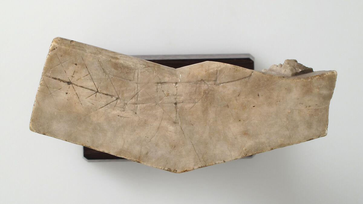 Fragment from the Tomb of John the Fearless and Margaret of Bavaria, Duke and Duchess of Burgundy, Jean de la Huerta (Spanish, 1413–62 ?), Alabaster, French