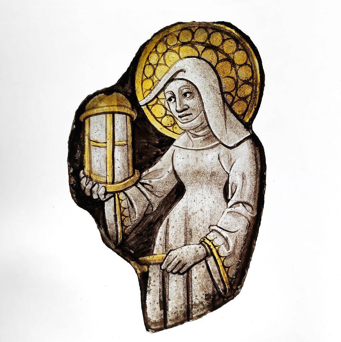Saint Gudule, Colorless glass, vitreous paint, and silver stain, North French or South Netherlandish 