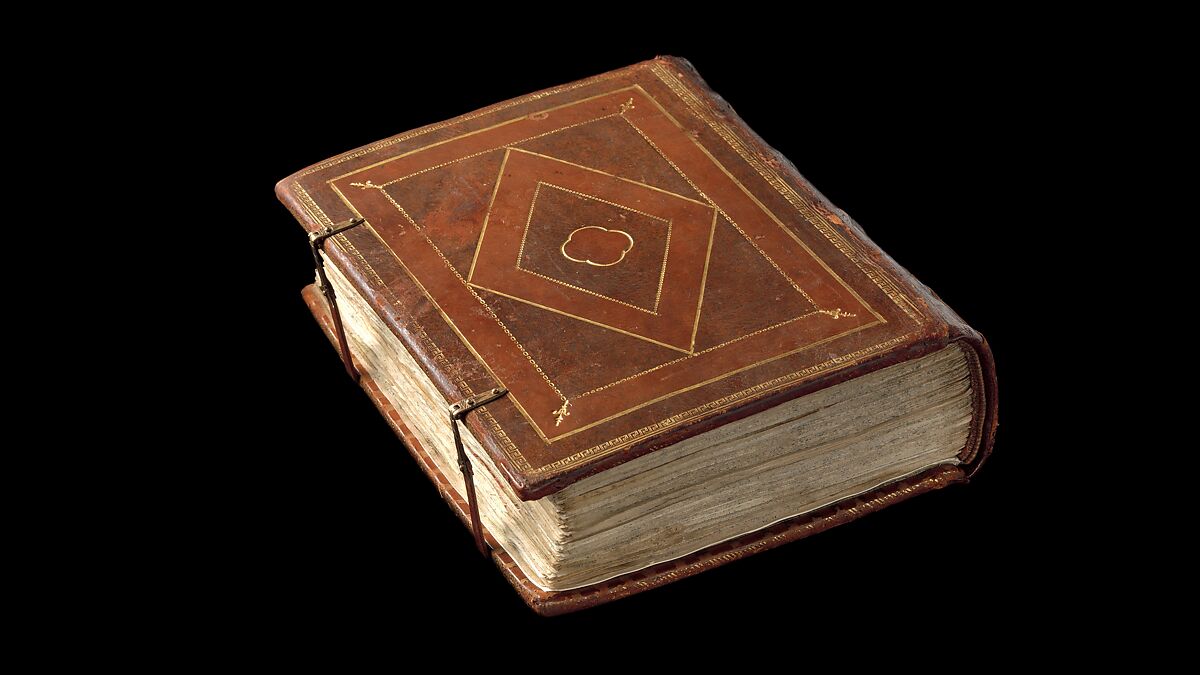 Mishneh Torah, Attributed to Master of the Barbo Missal (Italian), Tempera and gold leaf on parchment; leather binding, North Italian