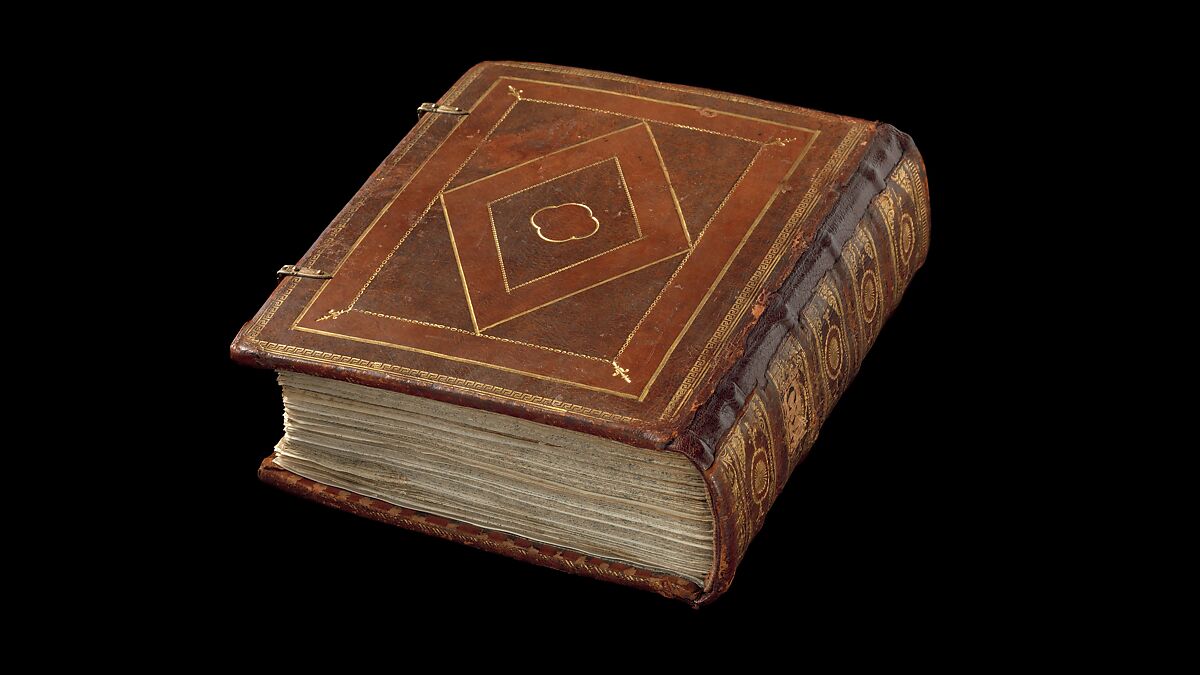 Mishneh Torah, Attributed to Master of the Barbo Missal (Italian), Tempera and gold leaf on parchment; leather binding, North Italian