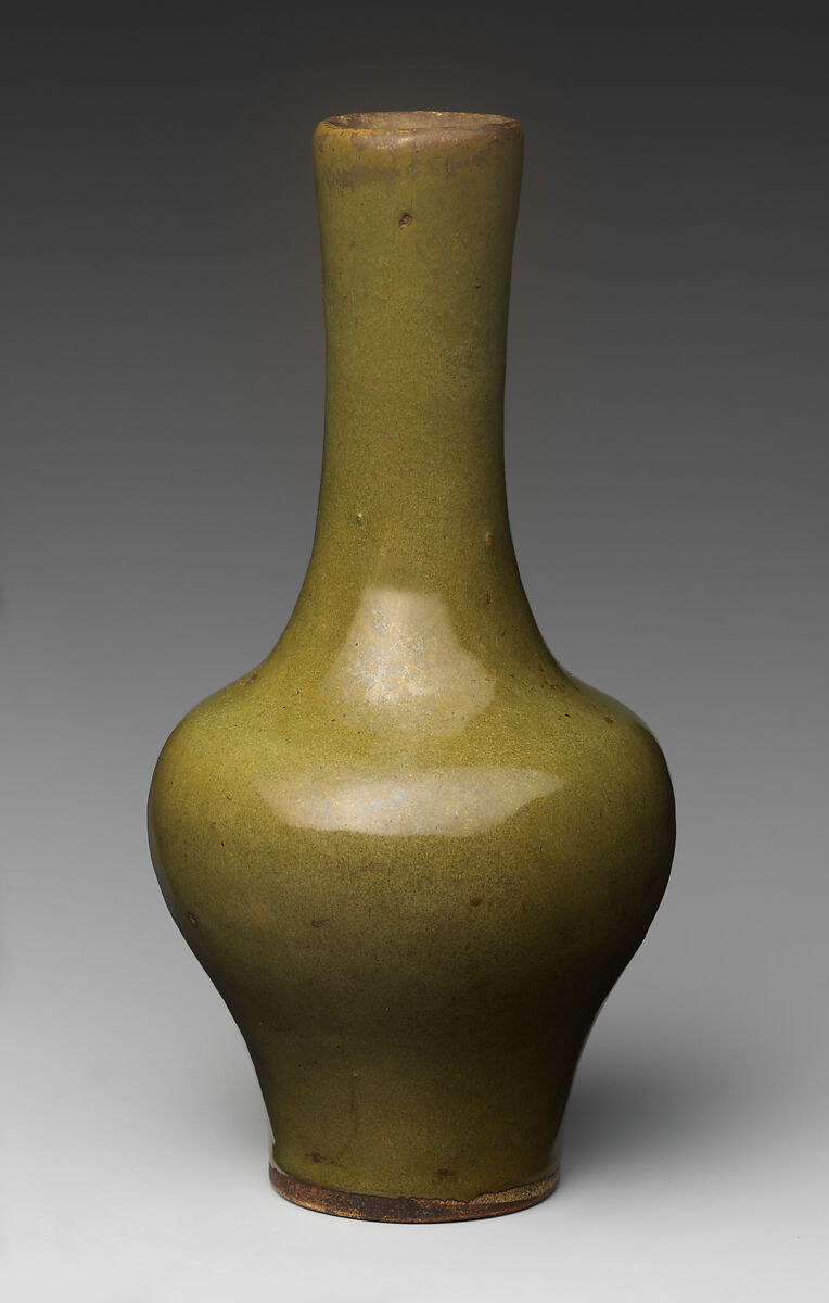 Vase, Clay covered with glaze (Kyoto ware), Japan 