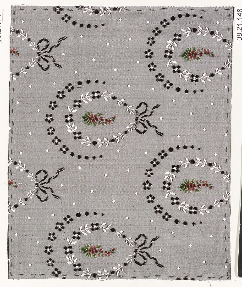 Textile sample, Unknown Designer, Silk 