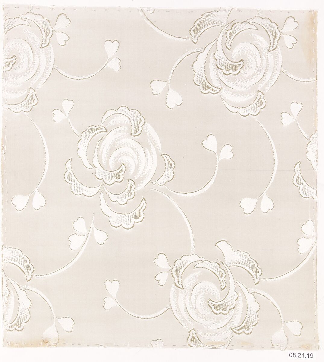 Textile sample, Unknown Designer, Silk