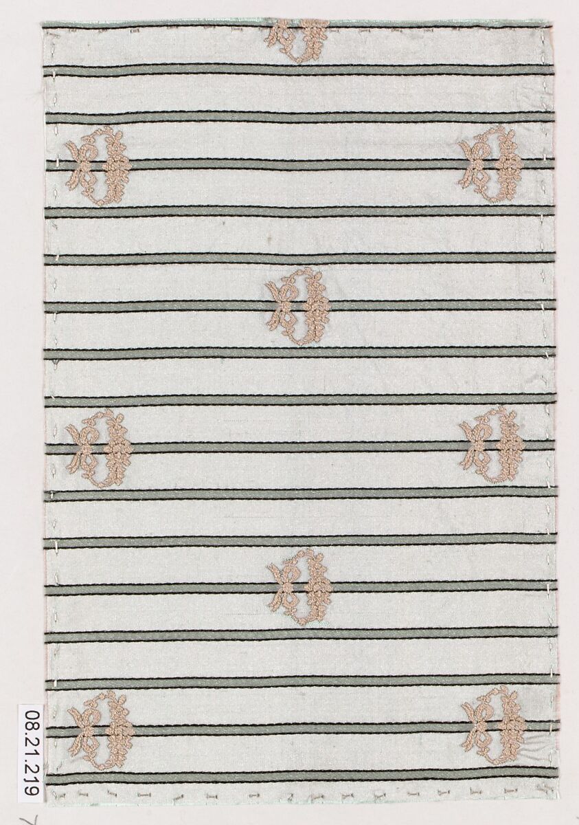 Textile sample, Unknown Designer, Silk 