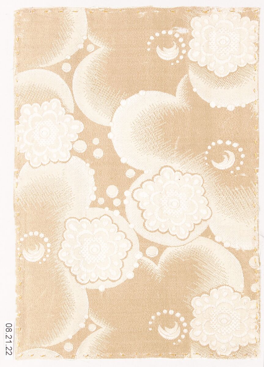 Textile sample, Unknown Designer, Silk 