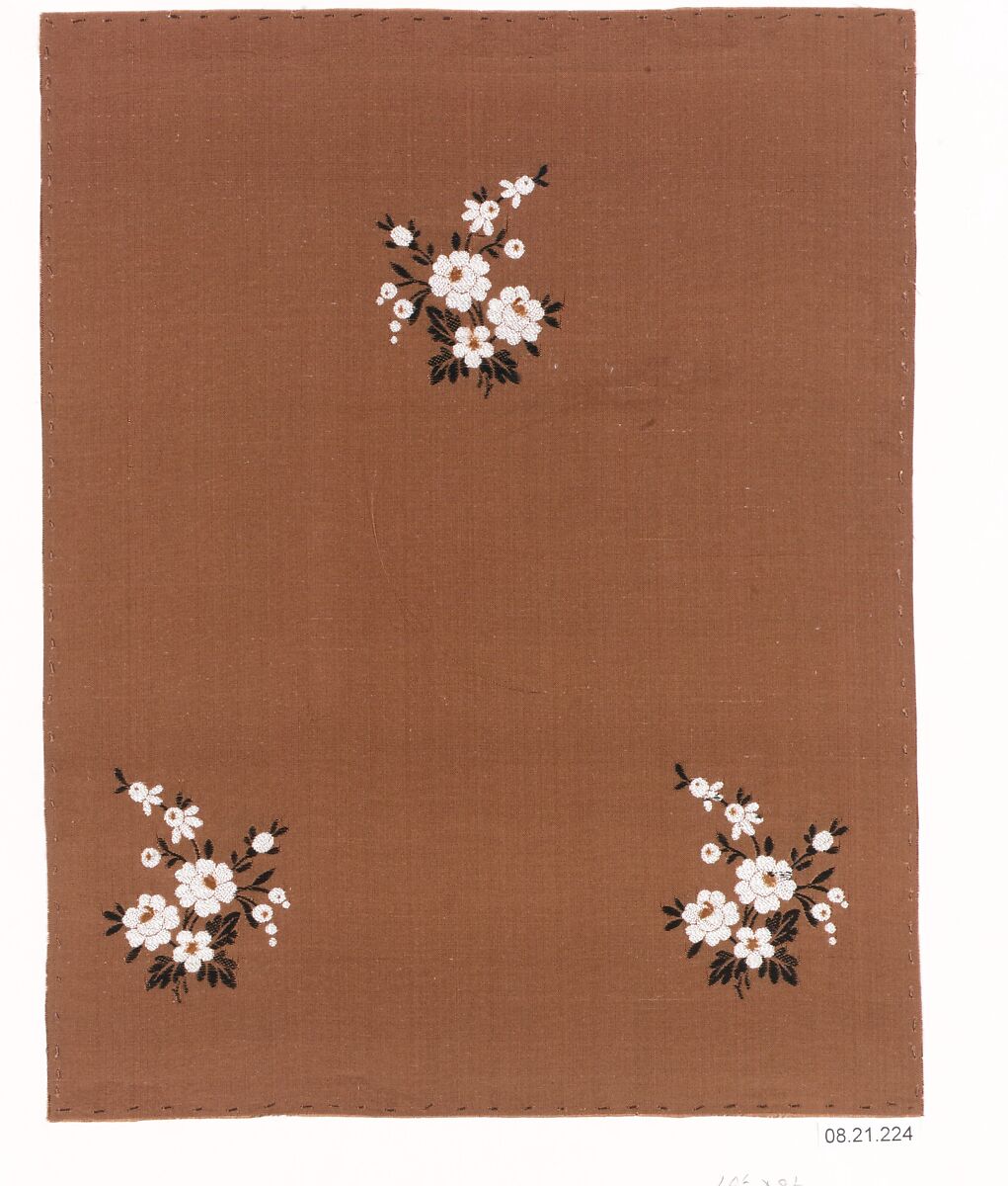 Textile sample, Unknown Designer, Silk 