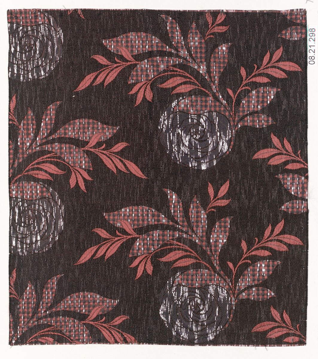 Textile sample, Unknown Designer, Silk 
