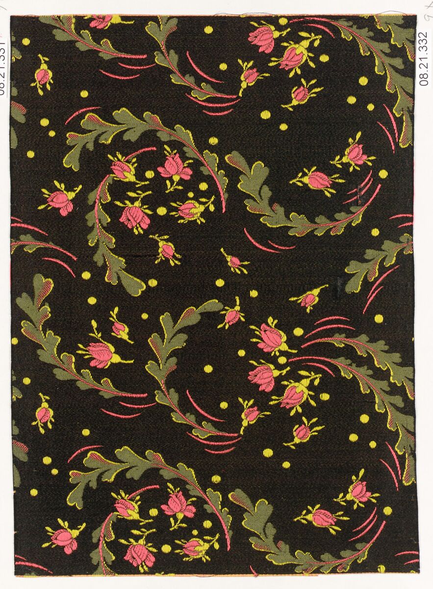 Textile sample, Unknown Designer, Silk