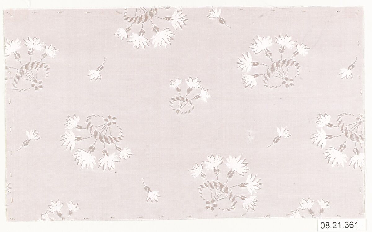 Textile sample, Unknown Designer, Silk 